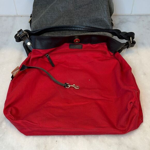 Dooney & Bourke Coated Canvas Denim X-Large HoboShoulder Bag - Picture 16 of 16